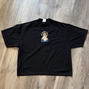 Mi Vida Loca LocaBlack T-Shirt with Religious Graphic